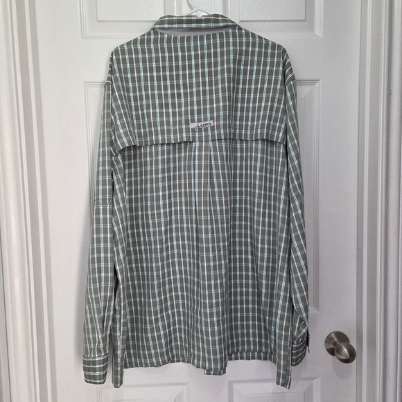 Habit Men Gray Plaid Harbor Bay Long Sleeve River Shirt Size 2XL - Picture 2 of 13